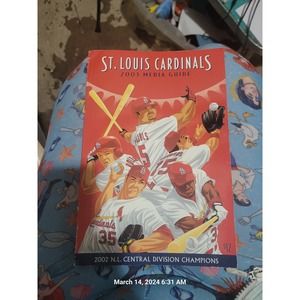 St. Louis Cardinals Vintage 2003 Media Guide